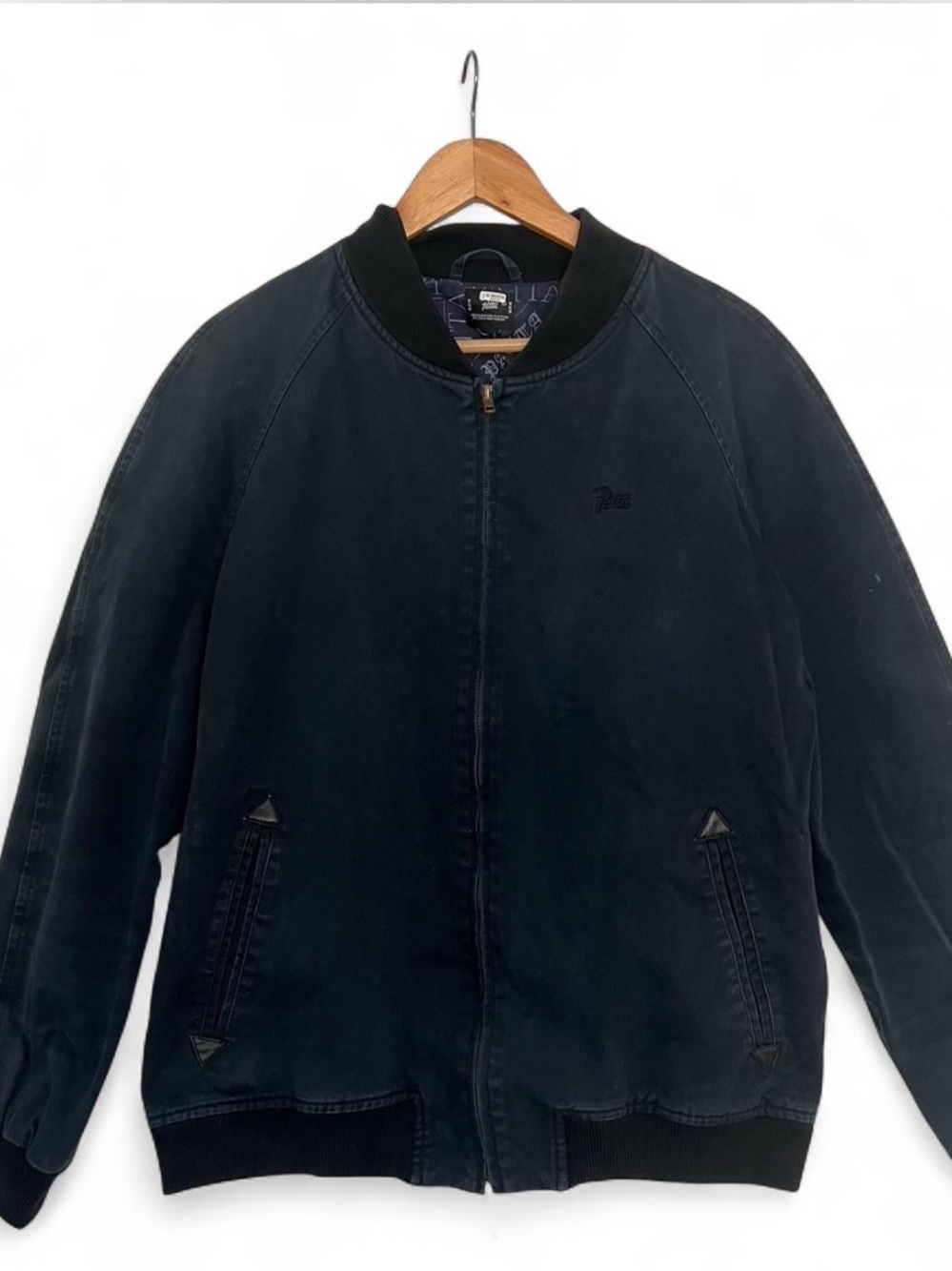 Patta Men's Navy Bomber Jacket - Large